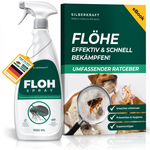 Spray antipulci per animali domestici - Flacone di prodotto con gatto e cane, indicazione per un controllo delle pulci rapido ed efficace