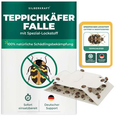 Trappola per scarafaggi da tappeto con attrattivo speciale - Silberkraft