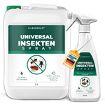 2,5 litri di spray universale per insetti Silberkraft con effetto immediato e duraturo contro insetti volanti e striscianti. Contiene un delicato profumo di limone, è a base d'acqua e privo di permetrina. Prodotto in Germania con plastica riciclata per una protezione sostenibile dagli insetti.