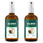 Spray argento colloidale 100 ml - spray per la guarigione delle ferite - cura della pelle in caso di infestazioni da parassiti, prurito, infezioni, infiammazioni - per cani, gatti, roditori e altri animali domestici - Silberkraft