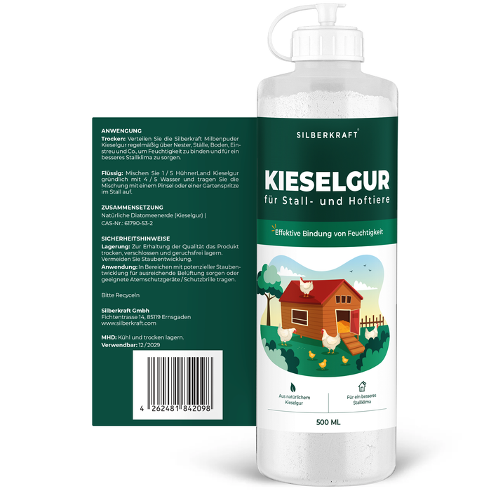 Terra di diatomee per polli e animali da fattoria