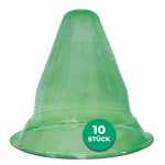 Cappello per piante da aiuola giovani e più piccole: protezione altamente efficace delle piante contro sole, gelo, vento, grandine e lumache - Silberkraft