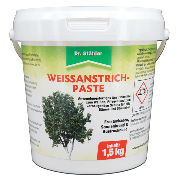 Protezione efficace per alberi e cespugli: pasta verniciante bianca contro i danni dovuti al gelo - Silberkraft