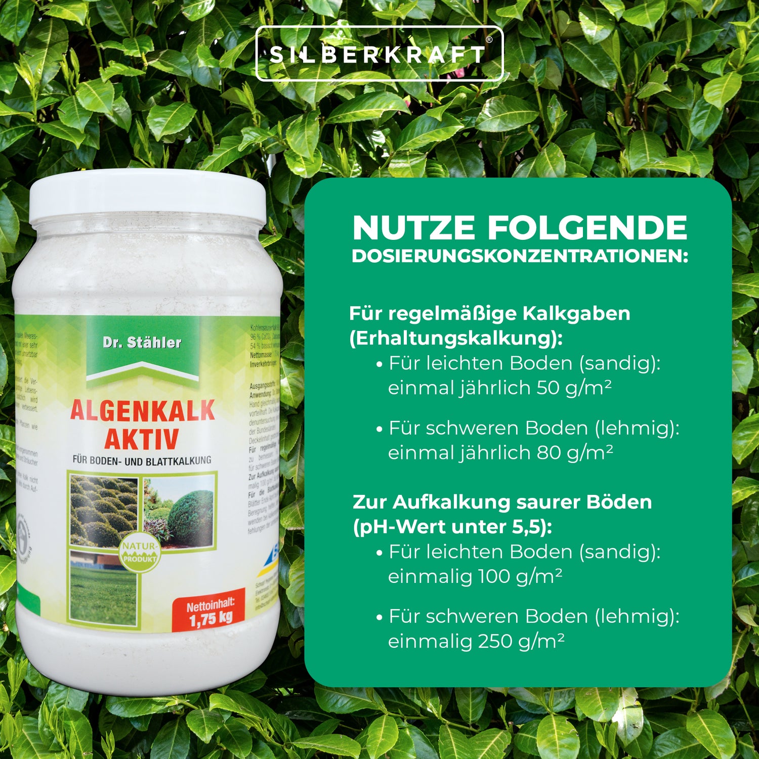 Calce attiva alle alghe - per promuovere la salute delle piante