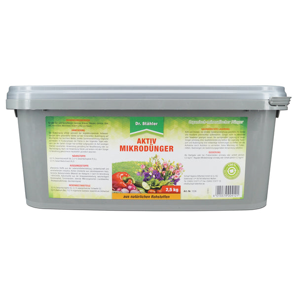 Microfertilizzante attivo per piante ornamentali e coltivate sane - solido - Silberkraft