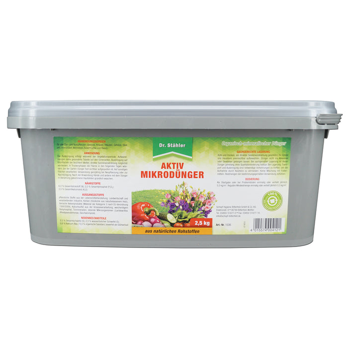 Microfertilizzante attivo per piante ornamentali e utili sane - solido