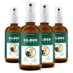 Spray argento colloidale 100 ml - spray per la guarigione delle ferite - cura della pelle in caso di infestazioni da parassiti, prurito, infezioni, infiammazioni - per cani, gatti, roditori e altri animali domestici - Silberkraft