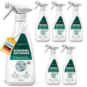 Schimmelentferner / Schimmelspray mit E-Book - Gegen Schimmel & Stockflecken - Silberkraft