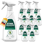 Viste multiple del flacone spray per insetti puzzolenti Silberkraft per mostrare il prodotto da diverse prospettive.
