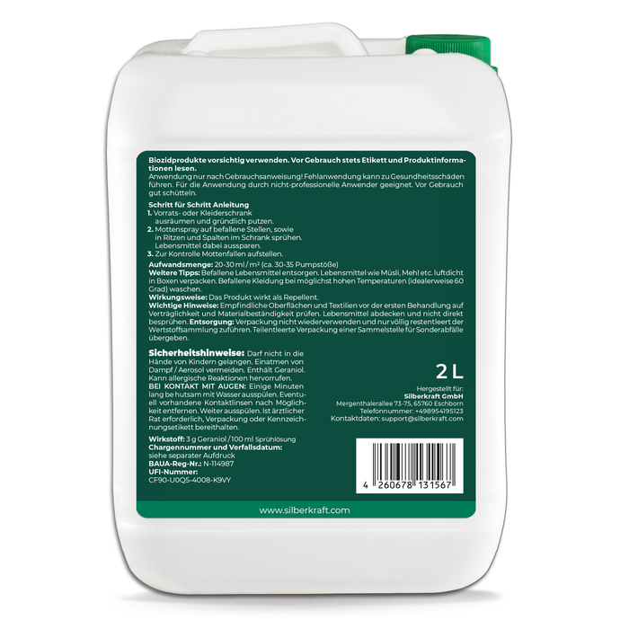 Spray antitarme contro vestiti e tarme alimentari