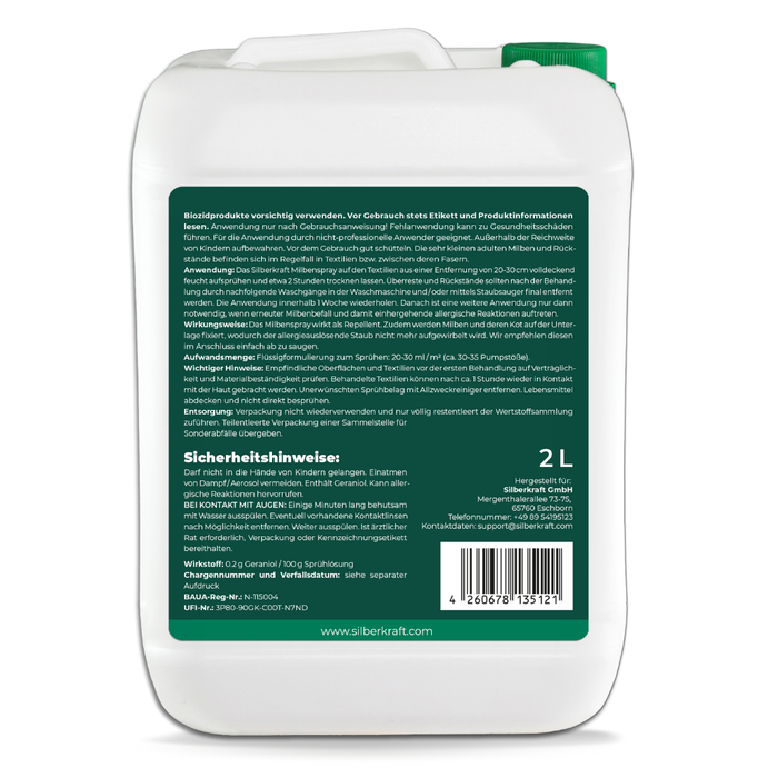 Spray antiacaro per materassi e tessuti: combatte gli acari a letto