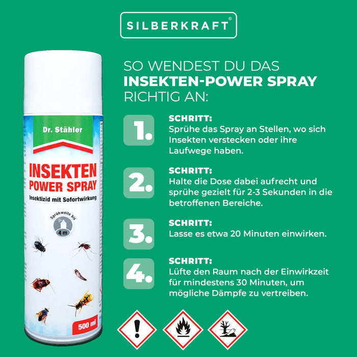 Insect Power Spray: soluzione efficace contro insetti striscianti e volanti come scarafaggi e tarme