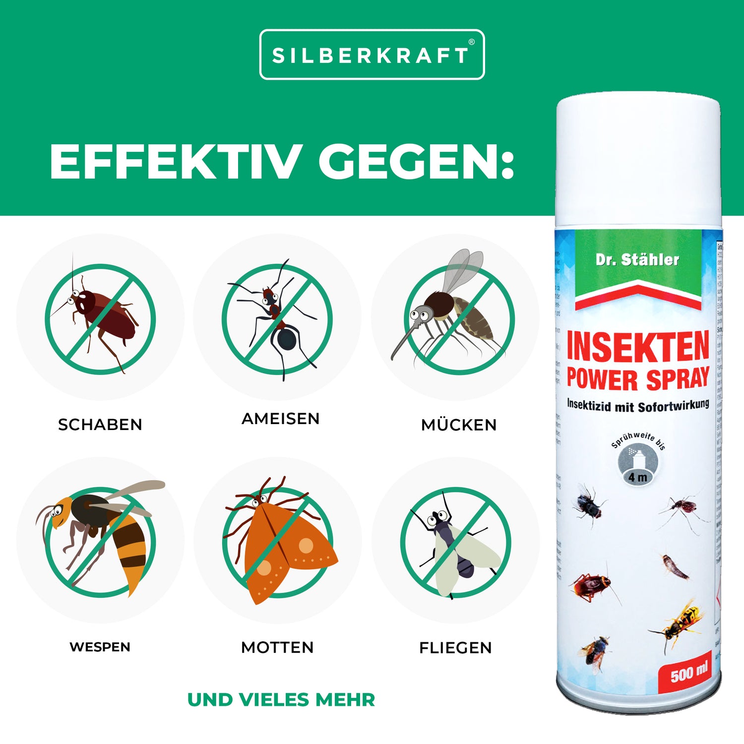 Insect Power Spray: soluzione efficace contro insetti striscianti e volanti come scarafaggi e tarme