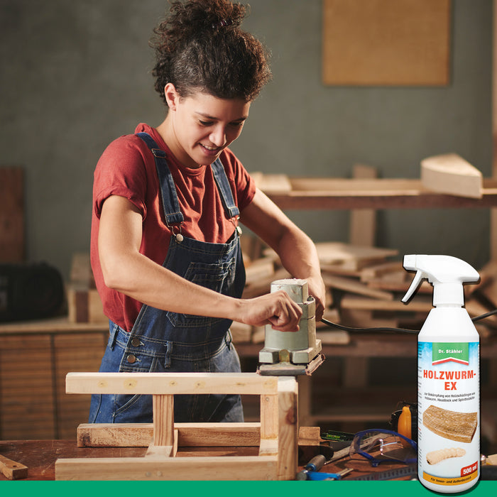 Efficace spray antitarlo: protezione affidabile contro i parassiti del legno come tarli, scarafaggi domestici e scarafaggi dell'alburno