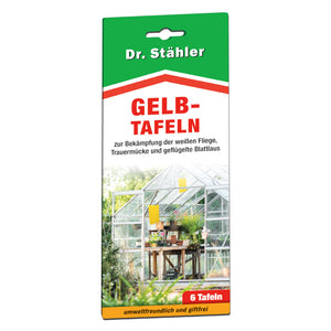 Effektive Gelb-Tafeln zur Schädlingsbekämpfung für Zimmer- und Wintergartenpflanzen - Silberkraft