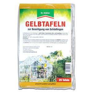 Effektive Gelb-Tafeln zur Schädlingsbekämpfung für Zimmer- und Wintergartenpflanzen - Silberkraft