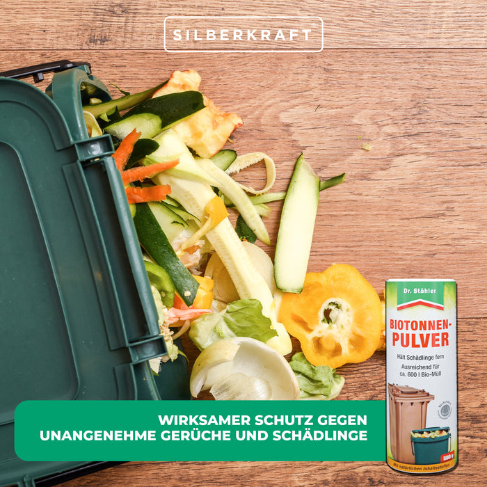 Polvere organica per botti contro odori sgradevoli e parassiti