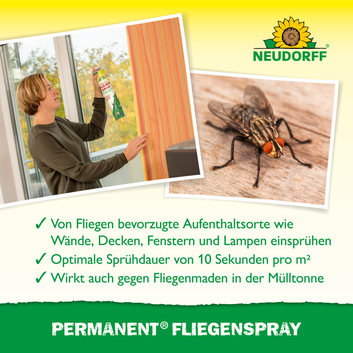 Spray permanente per mosche