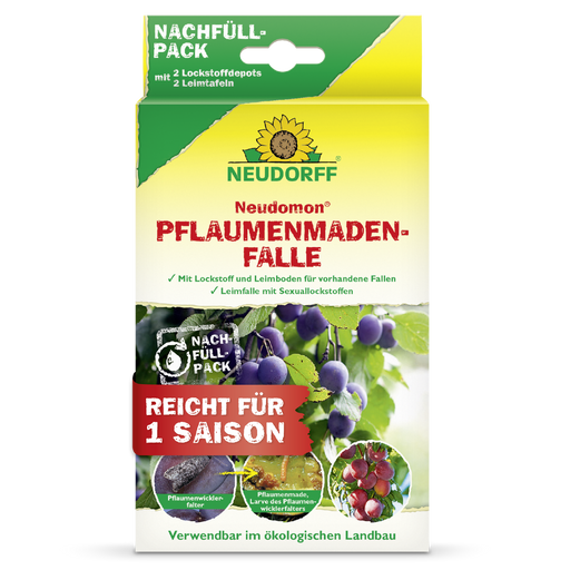 Neudorff Neudomon PflaumenmadenFalle Nachfüllpack - Silberkraft