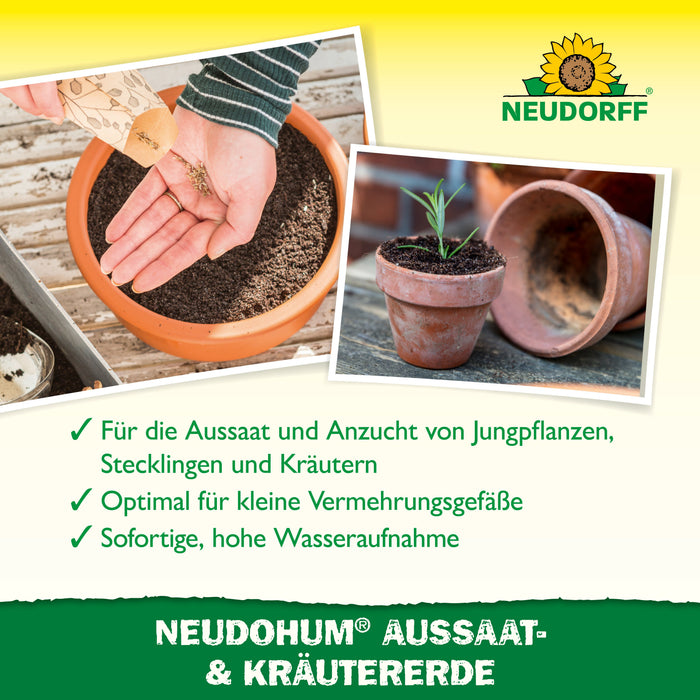 Neudorff NeudoHum Aussaat- und KräuterErde - Silberkraft