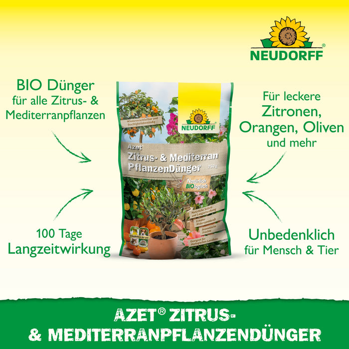 Neudorff Azet Zitrus- & MediterranpflanzenDünger - Silberkraft