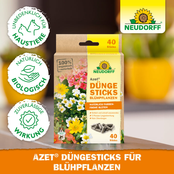 Neudorff Azet Düngesticks für Blühpflanz - Silberkraft