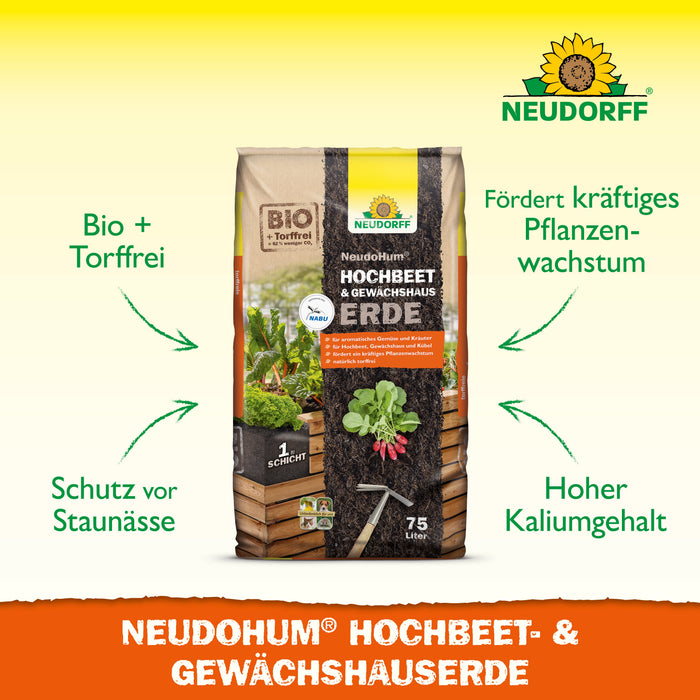 Neudorff NeudoHum Hochbeet-und GewächshausErde - Silberkraft