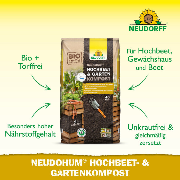 Neudorff NeudoHum Hochbeet- und GartenKompost - Silberkraft
