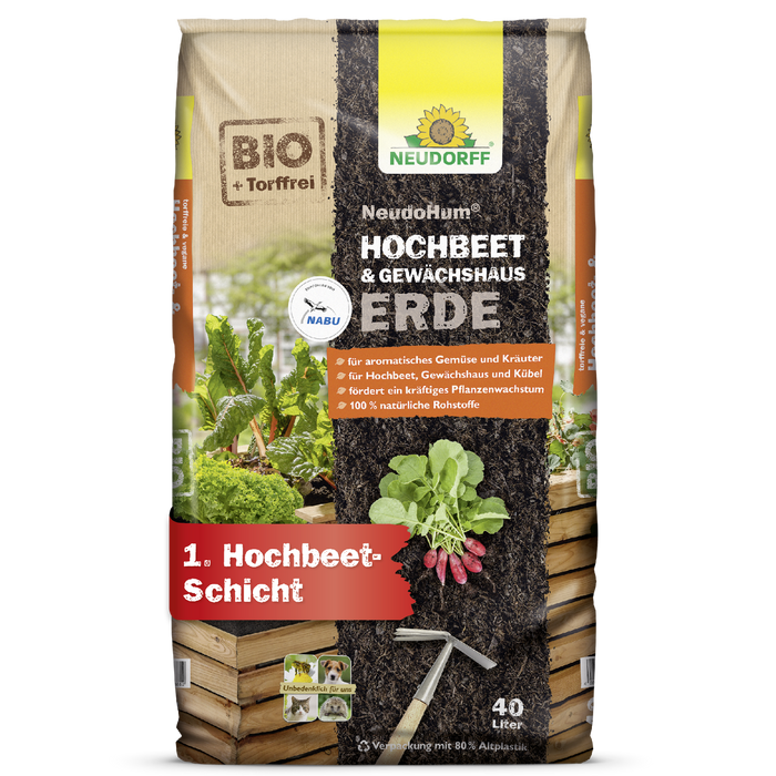 Neudorff NeudoHum Hochbeet-und GewächshausErde - Silberkraft