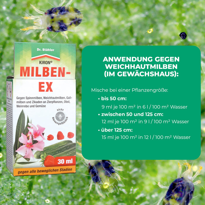 Kiron Mites-Ex: controllo efficace di ragni rossi e parassiti su frutta, verdura e piante ornamentali