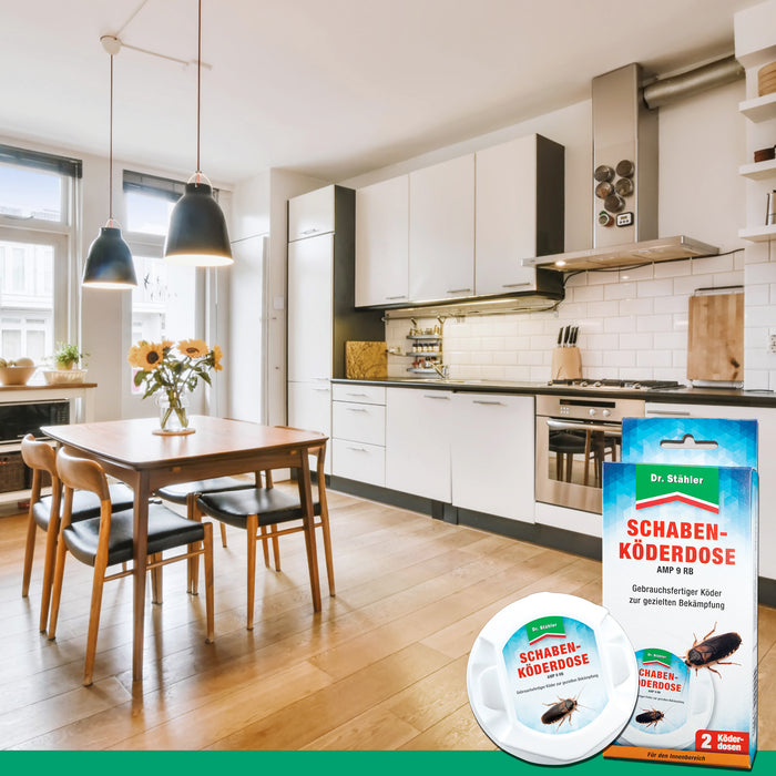 Scatola per esche per scarafaggi da interno contro la blatta tedesca, la blatta comune e la blatta americana