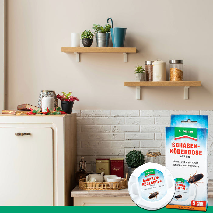 Scatola per esche per scarafaggi da interno contro la blatta tedesca, la blatta comune e la blatta americana