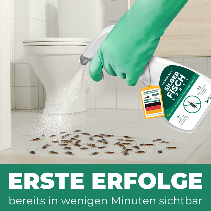 Spray anti-pesciolini d'argento 500 ml incl. E-Book