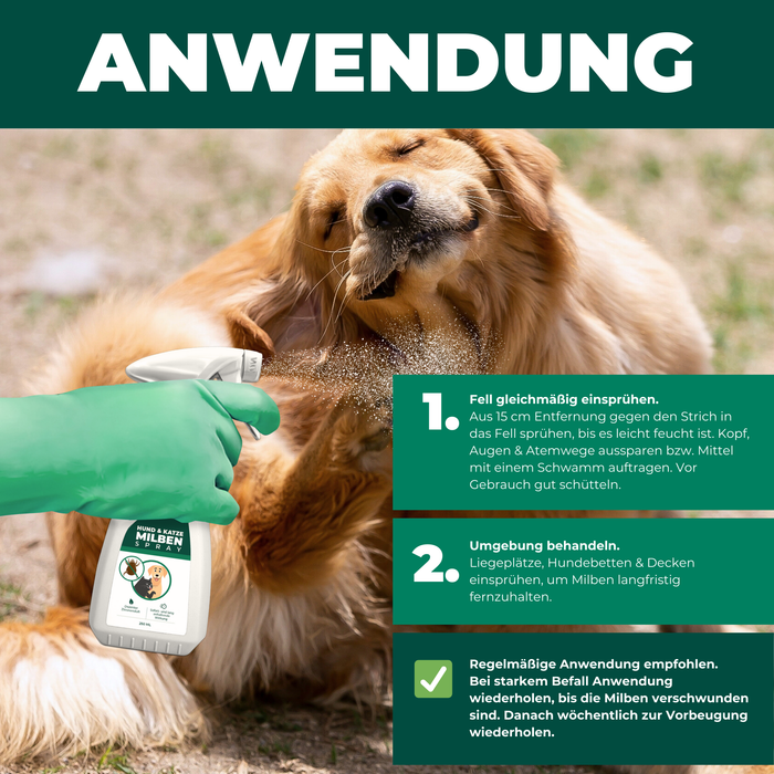 Spray antiacaro per cani e gatti