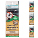 Trappola adesiva per finestre Silence: efficace trappola per mosche per finestre dall'aspetto trasparente - Silberkraft