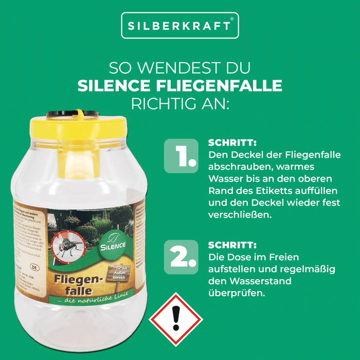 Trappola per mosche Silence: protezione ottimale contro le mosche per uso esterno