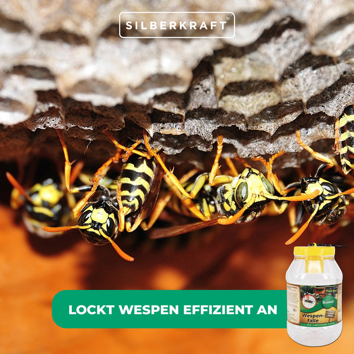 Trappola per vespe Silence: profumo attrattivo pronto all'uso per una protezione ottimale delle vespe