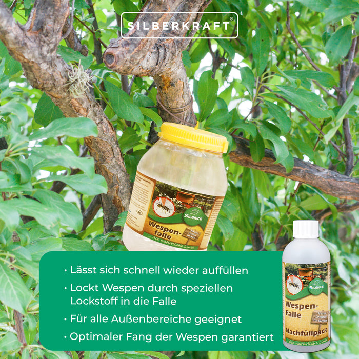 Confezione di ricarica per trappola per vespe Silence: protezione efficace contro le vespe fastidiose