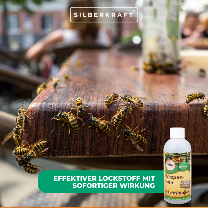 Confezione di ricarica per trappola per vespe Silence: protezione efficace contro le vespe fastidiose