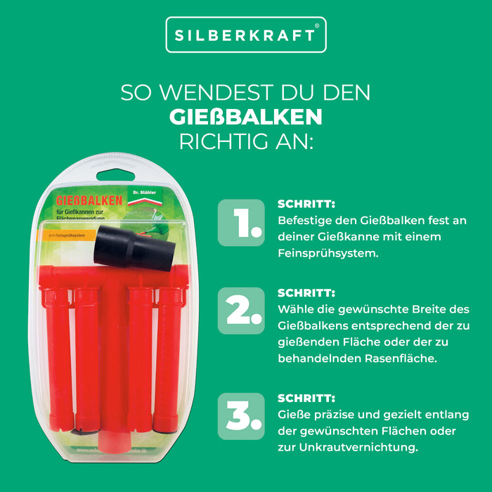 Barra di irrigazione per un'irrigazione precisa e la distruzione delle erbacce in giardino