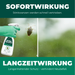 Silberkraft Stinkwanzenspray mit Text, der die sofortige und langanhaltende Wirkung des Produkts gegen Stinkwanzen anpreist.