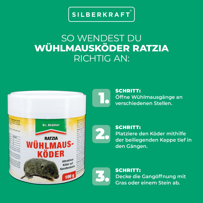 Esca per arvicole Ratzia: Efficace esca per arvicole a base di carote