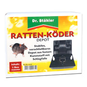 Efficace deposito di esche per topi con trappola a scatto per aree interne ed esterne