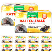 Trappola per topi Ratzia: trappola a scatto per il controllo efficace dei ratti all'interno e all'esterno