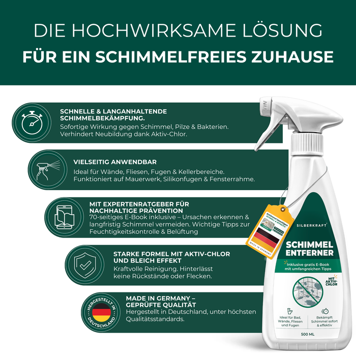 Spray antimuffa con e-book - Contro le macchie di muffa e funghi