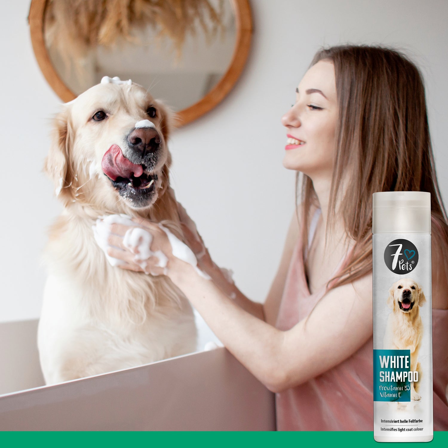 White Shampoo - shampoo per cani per manti chiari 