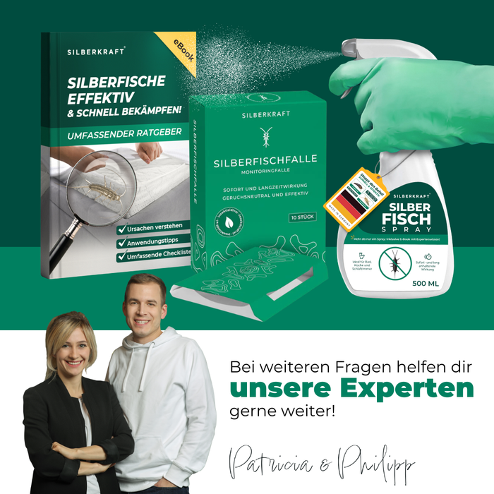 Spray anti-pesciolini d'argento 500 ml incl. E-Book