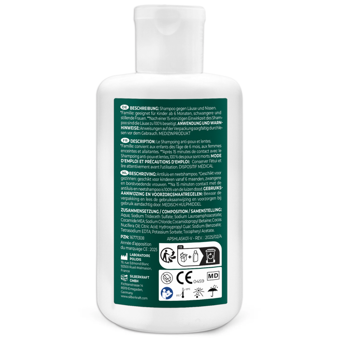 Shampoo per pidocchi - shampoo per pidocchi per bambini e adulti, incluso shampoo per pidocchi a pettine