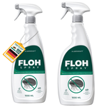 Due flaconi di spray antipulci – confezione risparmio