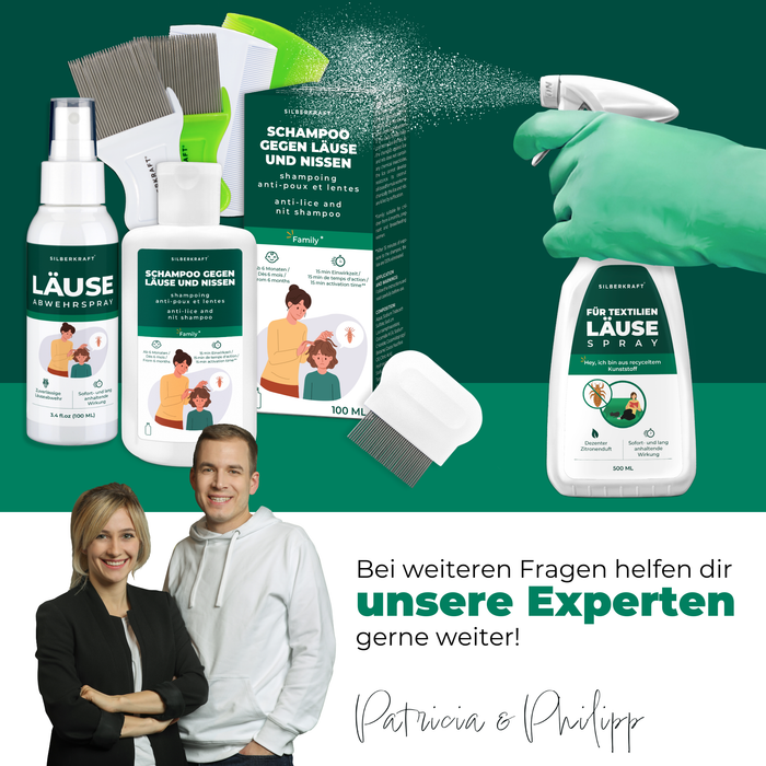Spray per pidocchi per tessuti e pidocchi previene lo spruzzo